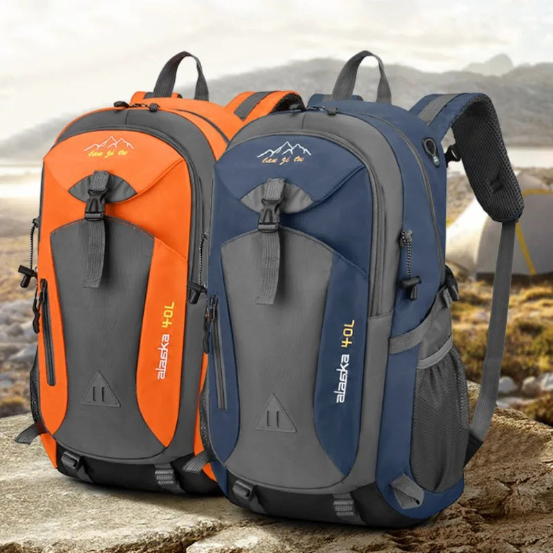 New 40L outdoor hiking bag men's and women's shoulder bag sports bag leisure travel backpack large capacity - Smarsty