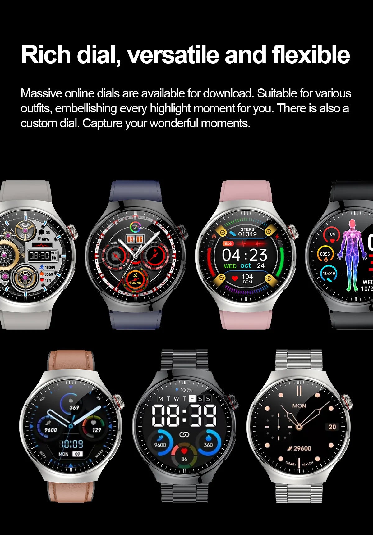 2025 Smart Health Watch with Blood Oxygen and ECG - Smarsty