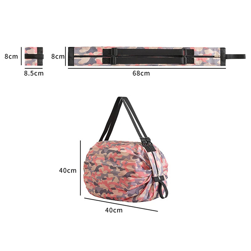 Foldable Storage Bag With Handle Camouflage Shopping Bag - Smarsty
