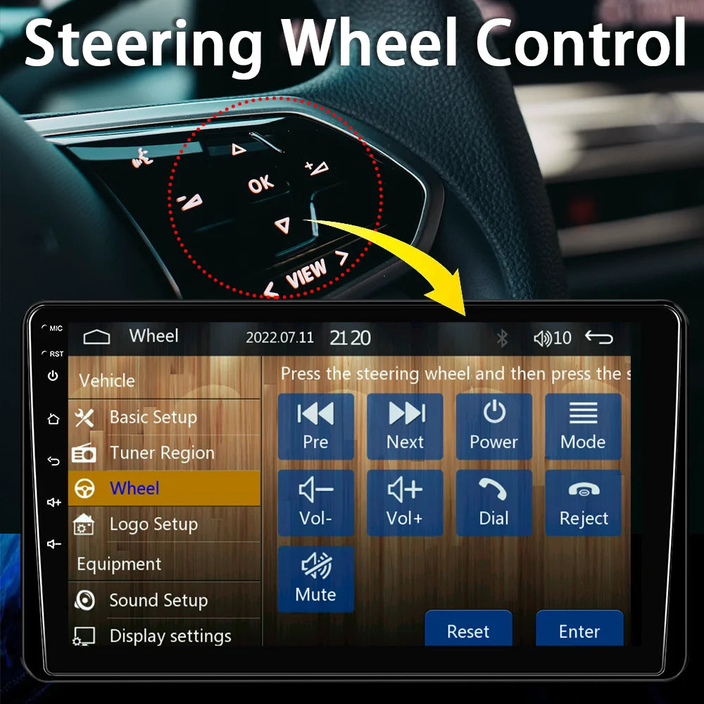9 Inch Touchscreen Car Stereo With CarPlay And Android Auto - Smarsty