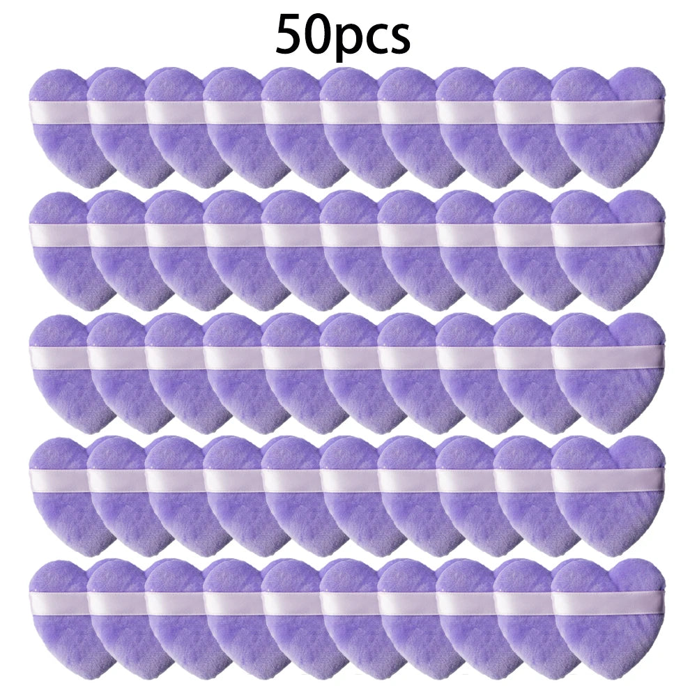 Wholesale 50Pcs Velvet Makeup Powder Puffs Soft and Washable - Smarsty