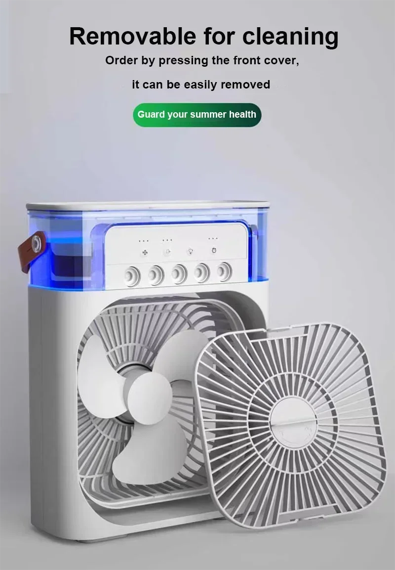 Portable Humidifier Fan with Three Speed Settings - Smarsty