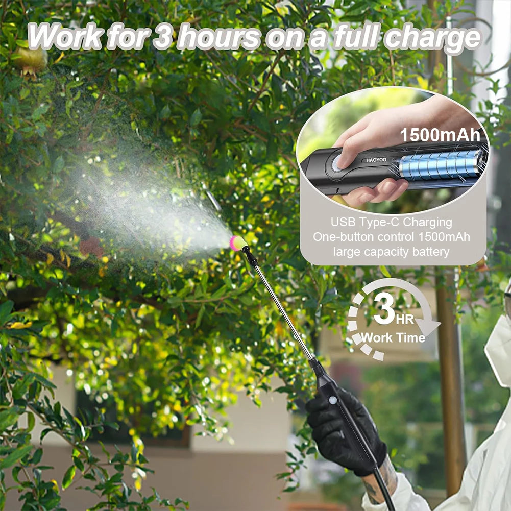 High-Pressure Electric Backpack Sprayer for Easy Irrigation - Smarsty