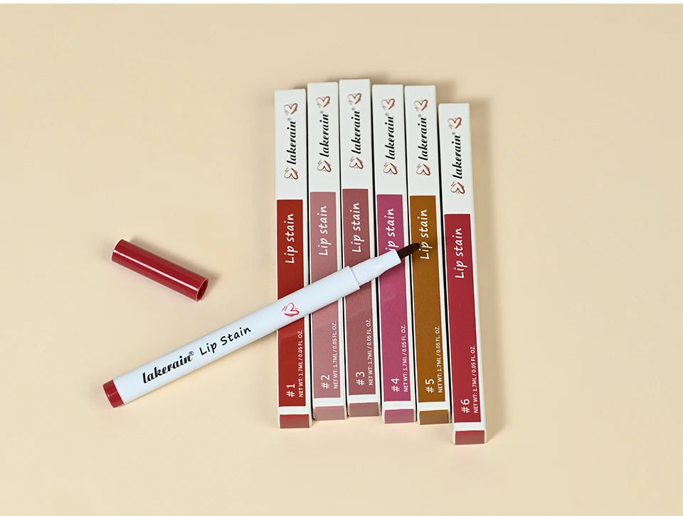 Lakerain Long-lasting Lip Gloss 6 Colors Matte Color Not Easy To Fade Non-stick Cup Silky Lip Gloss Wholesale ship for us