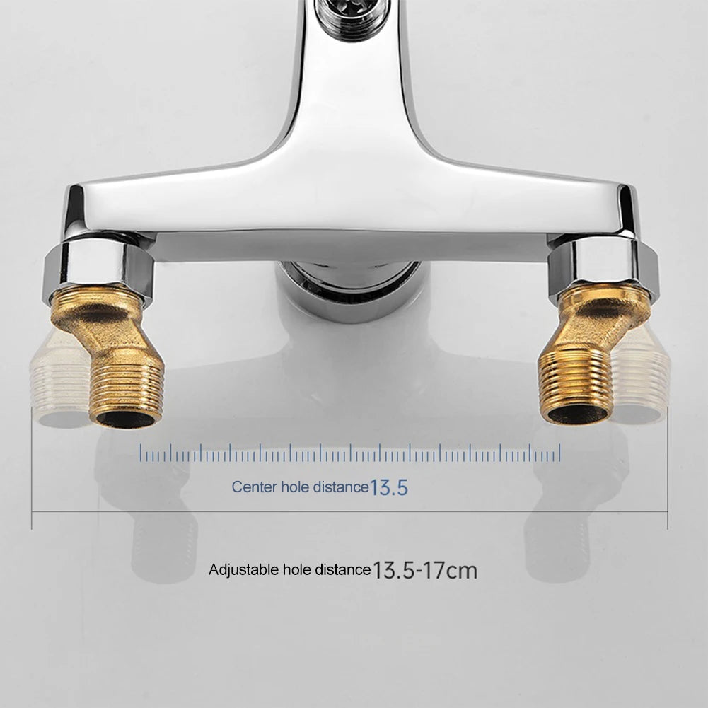 Zinc Alloy Wall Mounted Faucet with Dual Spout - Smarsty