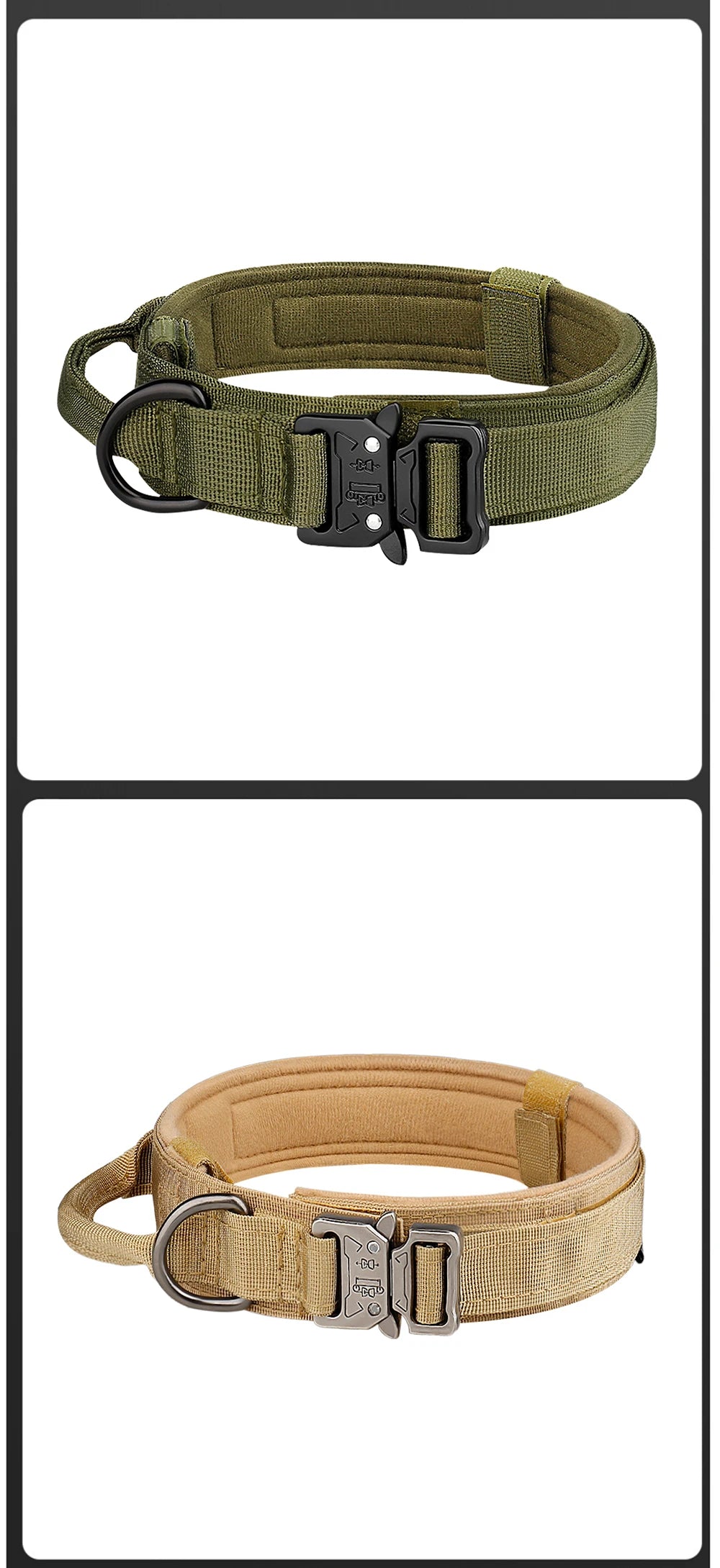 Tactical Nylon Dog Collar with Metal Buckle - Smarsty