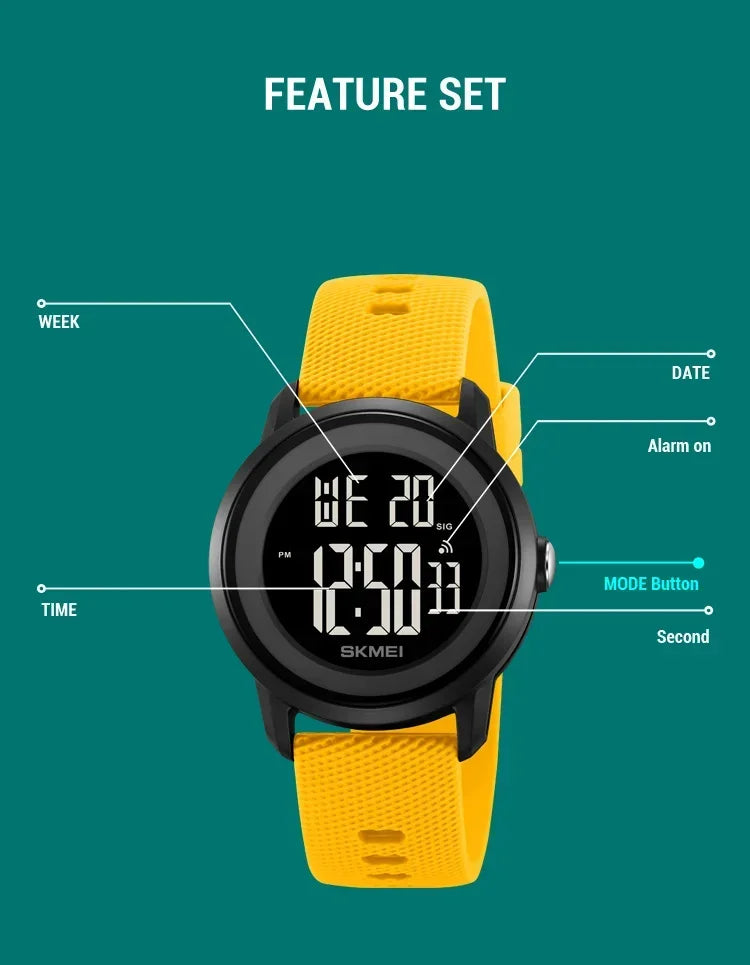 SKMEI 2218 Waterproof Digital Sport Watch for Men - Smarsty