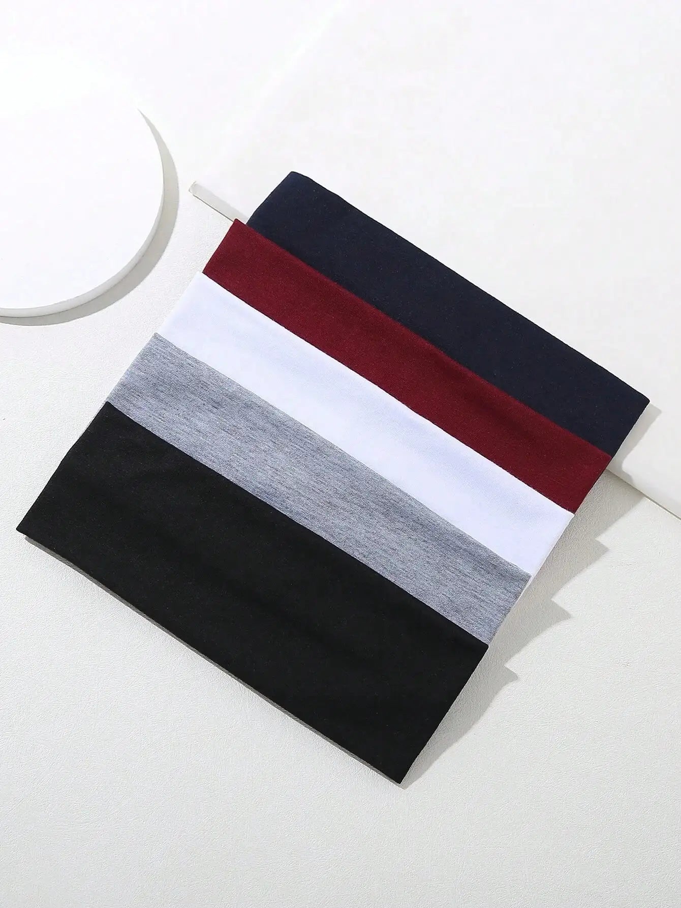 Unisex Sweat Absorbing Sports Headbands 6 Pack Cotton - Smarsty