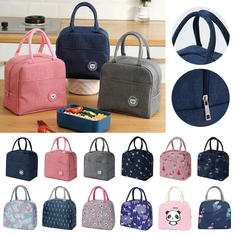 Insulated Portable Lunch Bag For Women Office Tote Compact - Smarsty