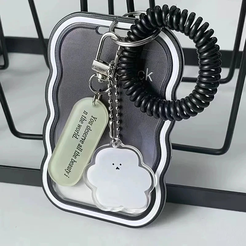 Korea Style Plastic 3inch Card Holder Idol Photo Protective Case Photocard Holder Kawaii Unisex Campus Card Cover