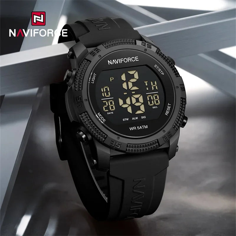 NAVIFORCE NF7104 Men's Waterproof Digital Watch with Alarm - Smarsty
