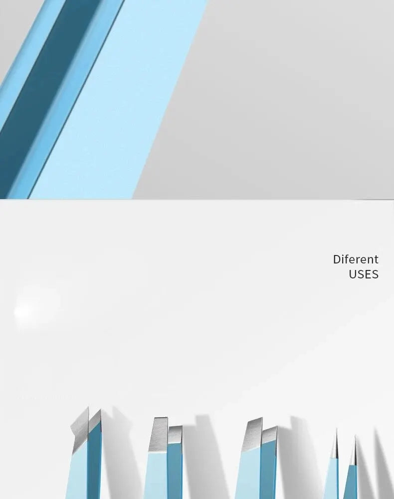 Colorful Stainless Steel Eyebrow Tweezers for Precision Hair Removal - Smarsty