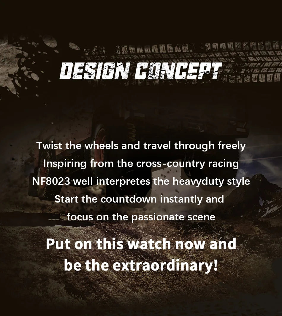 NAVIFORCE Men Fashion Waterproof Quartz Watch with Leather Strap - Smarsty