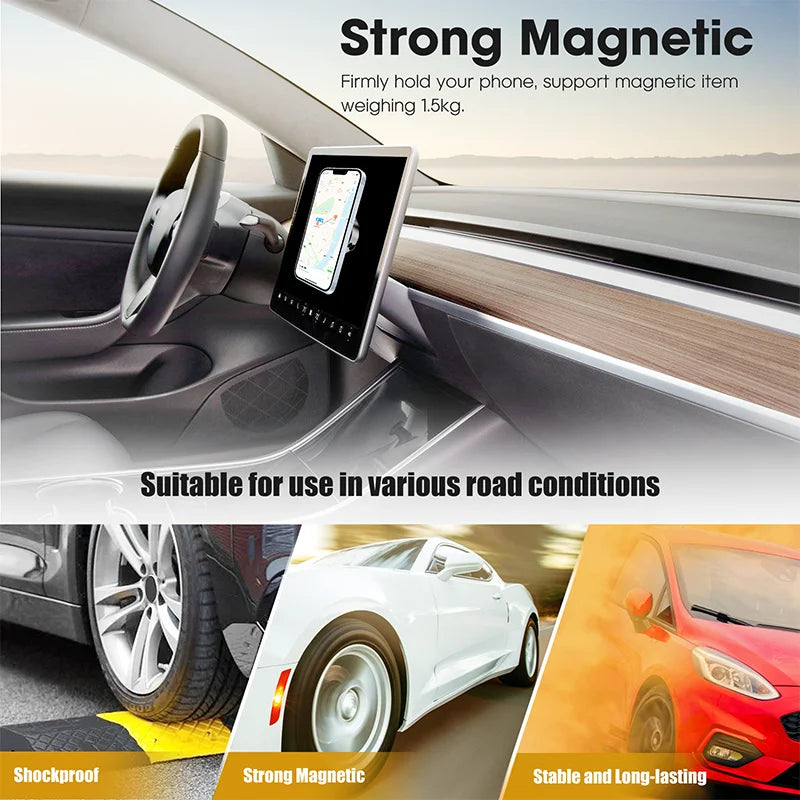 Car Phone Holder Magnetic Vacuum Adsorption Stable - Smarsty