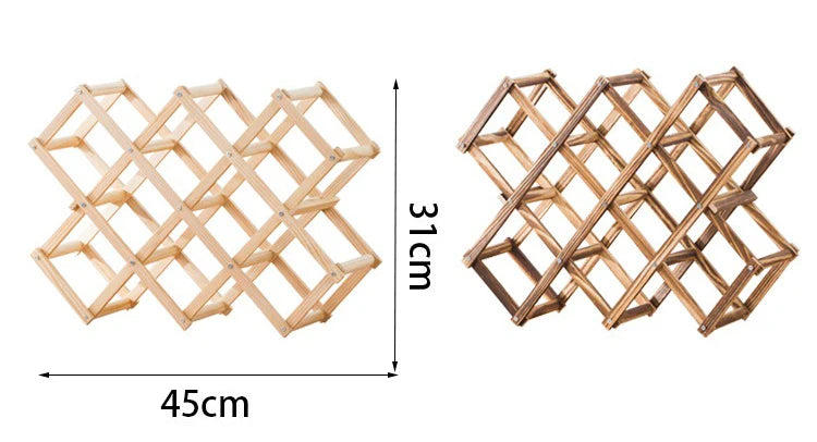 3/10 Bottles Wooden Wine Rack Wine Holders Kitchen Assembled Display Stand Organizer Storage Bar Wine Cabinet Wine Bottle Rack