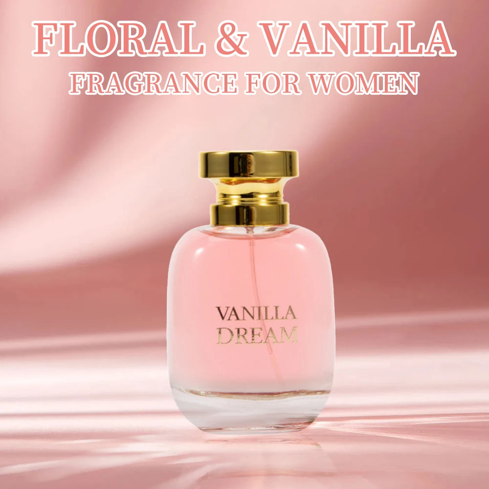 VANILLA DREAM Women's EDP 3.4 Ounce (Pack of 1) Eau de Parfum for Women Women's Fragrance Long Lasting Perfume for Women