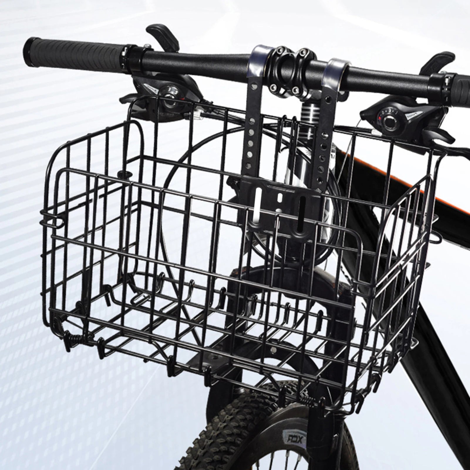 Mountain Bike Front Rear Foldable Side Hanging Basket Pannier Carrier for Cycling Storage Bicycle Baskets