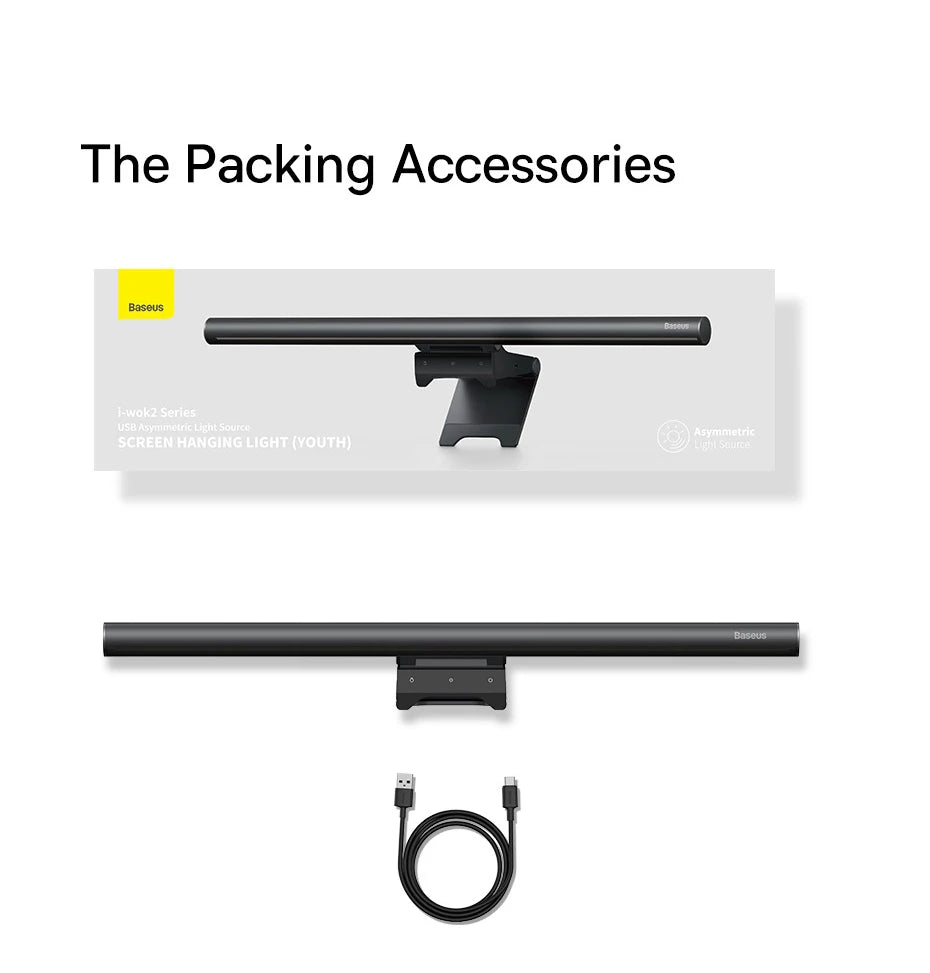 Baseus LED Screen Light Desk Lamp for Reading - Smarsty