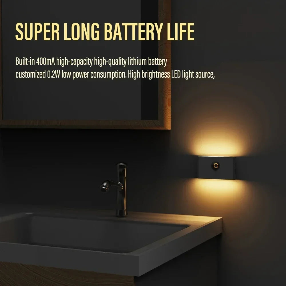 Intelligent Wooden Magnetic LED Night Light for Safety - Smarsty
