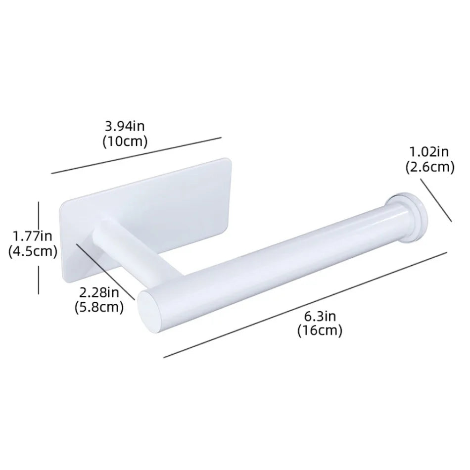 Stainless Steel Adhesive Paper Holder for Kitchen and Bathroom - Smarsty