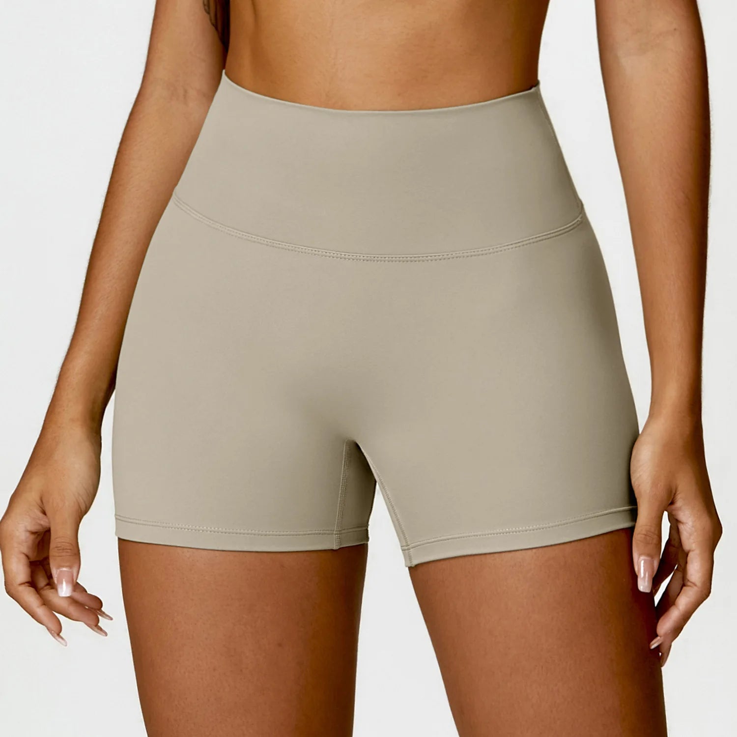 Ctenkevet Solid Color Women Fitness Quick-Dry Sport Short Women Cycling Soft Training Shorts Jog High Waist Yoga Short Legging - Smarsty