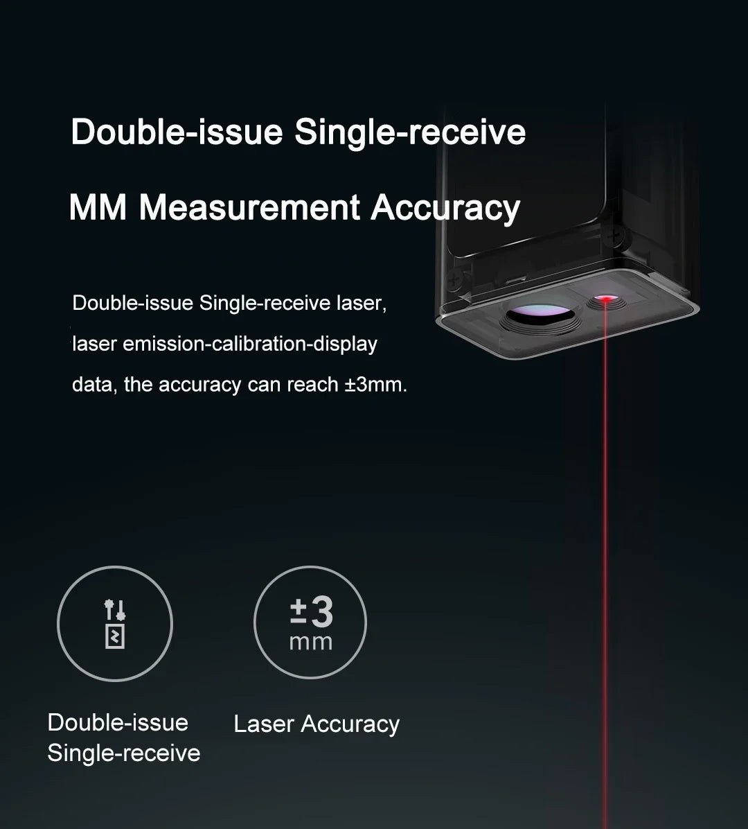 Xiaomi Mijia Smart Laser Rangefinder with LCD Display - Smarsty