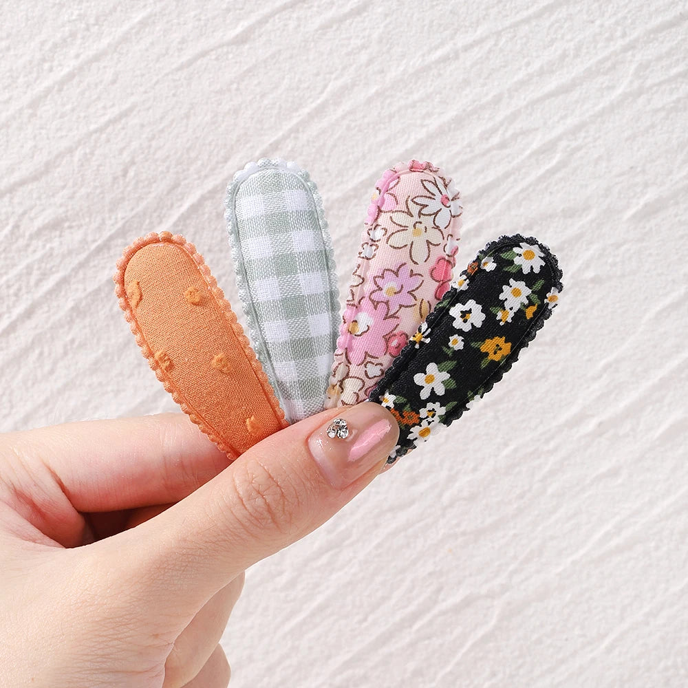 10 Pcs Cotton Alloy Hair Clips for Kids - Smarsty