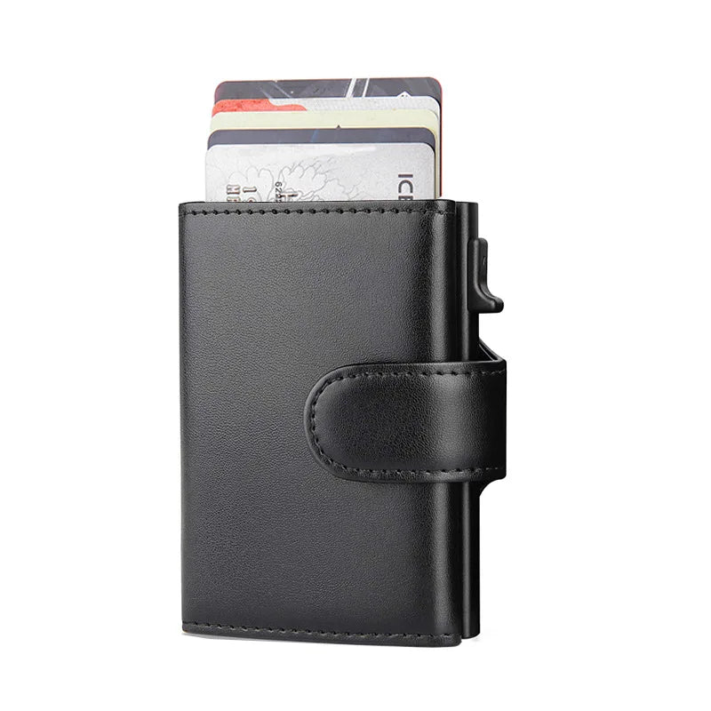 Rfid Microfiber Leather Men Wallets Fashion Card Holder Trifold Wallet Money Bags Smart Slim Thin Coin Pocket Wallet Purse - Smarsty