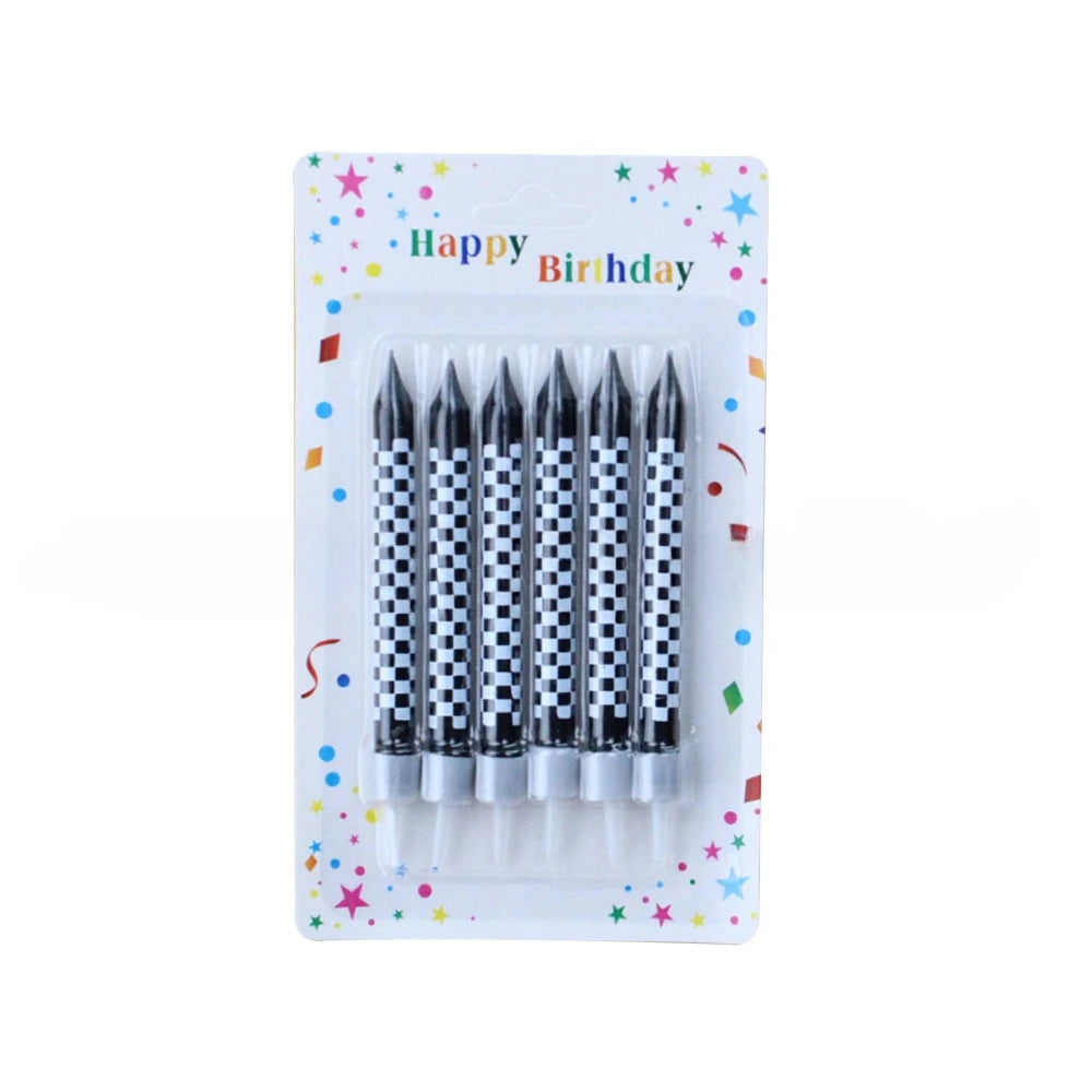 6/12/48pcs/1case Birthday Candles Spiral Cake Candles Long Thin Cake Candles For Wedding Party And Cake Decoration - Smarsty