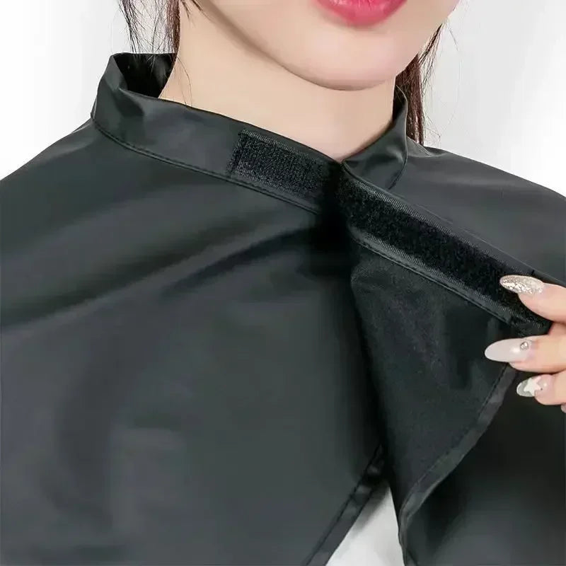 Waterproof Black Hairdressing Cape for Salon Use - Smarsty