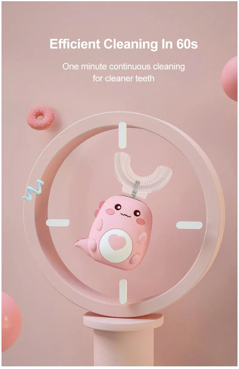 Children's Smart Electric Toothbrush with 360 Degree Cleaning - Smarsty