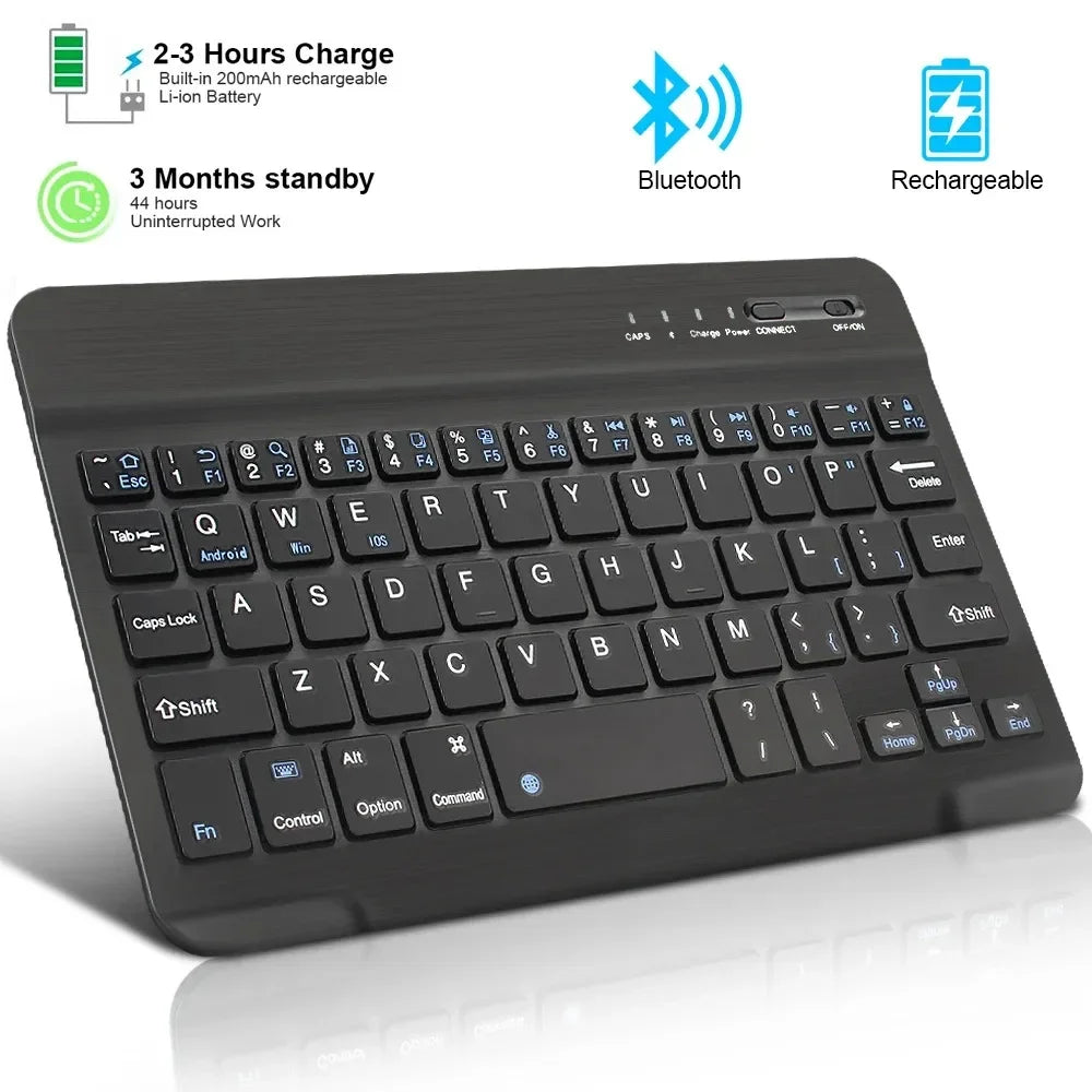 Bluetooth Keyboard for iPad 10th Generation iPad Pro 13 12 11 10 9 8 7 Inch iPad Air 13 11th iPad Mini Samsung Xiaomi Tablets - Smarsty