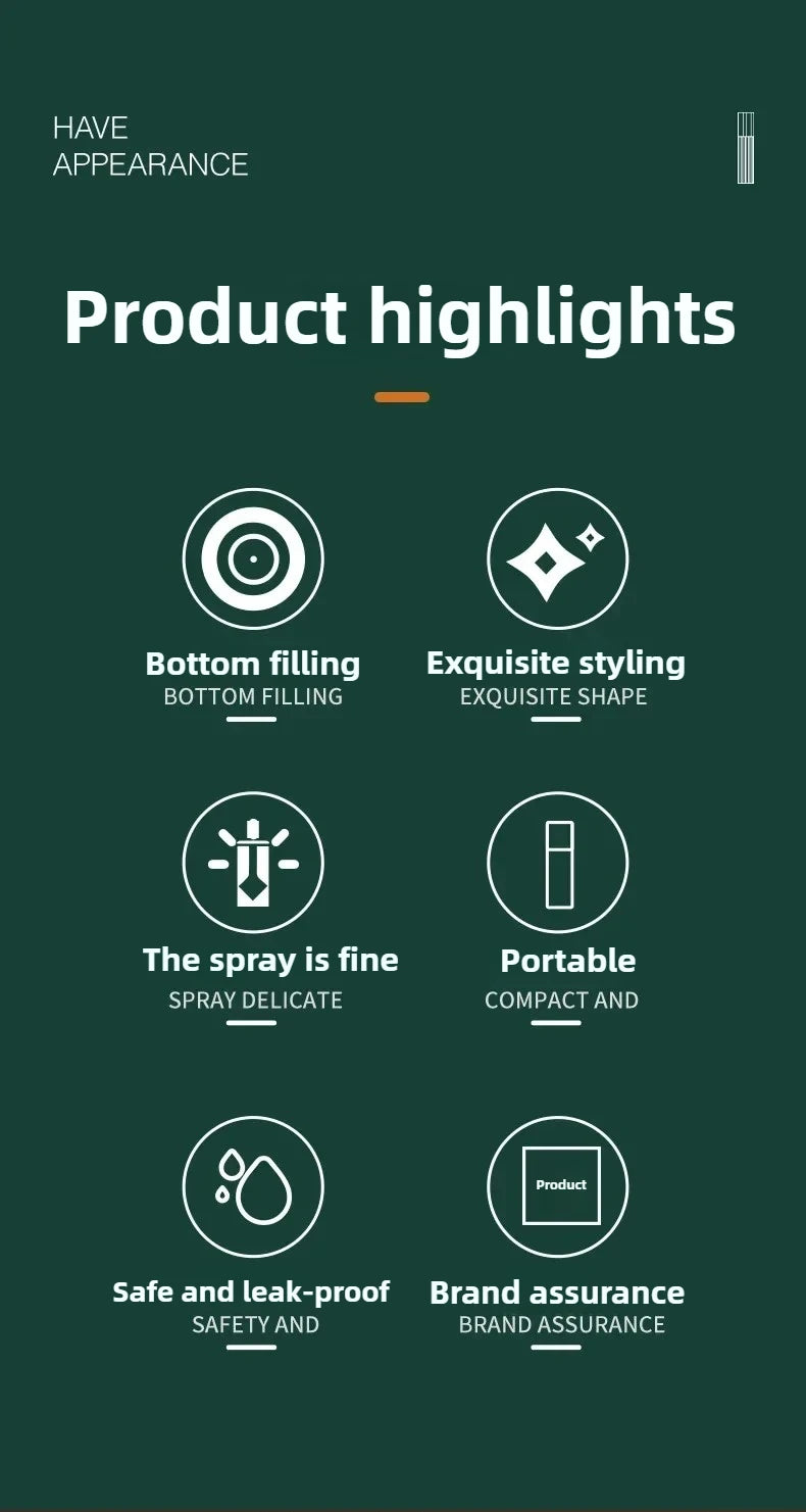 Mini Refillable Perfume Spray Dispenser Bottles Portable Convenience - Smarsty