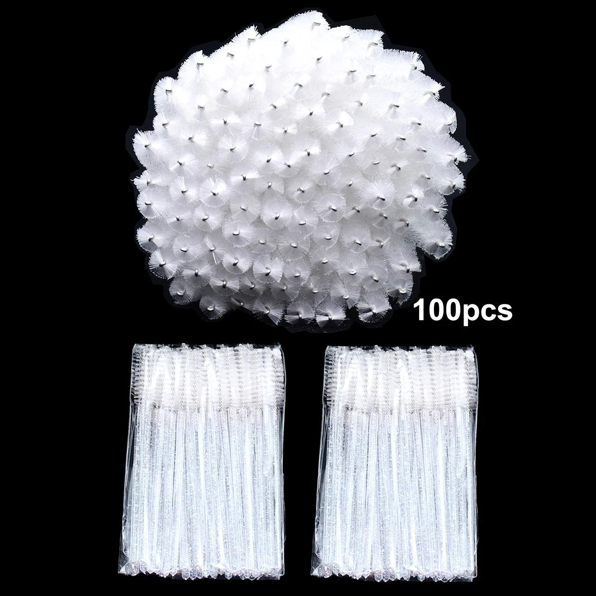 100pcs Disposable Eyelash Brushes for Flawless Application - Smarsty