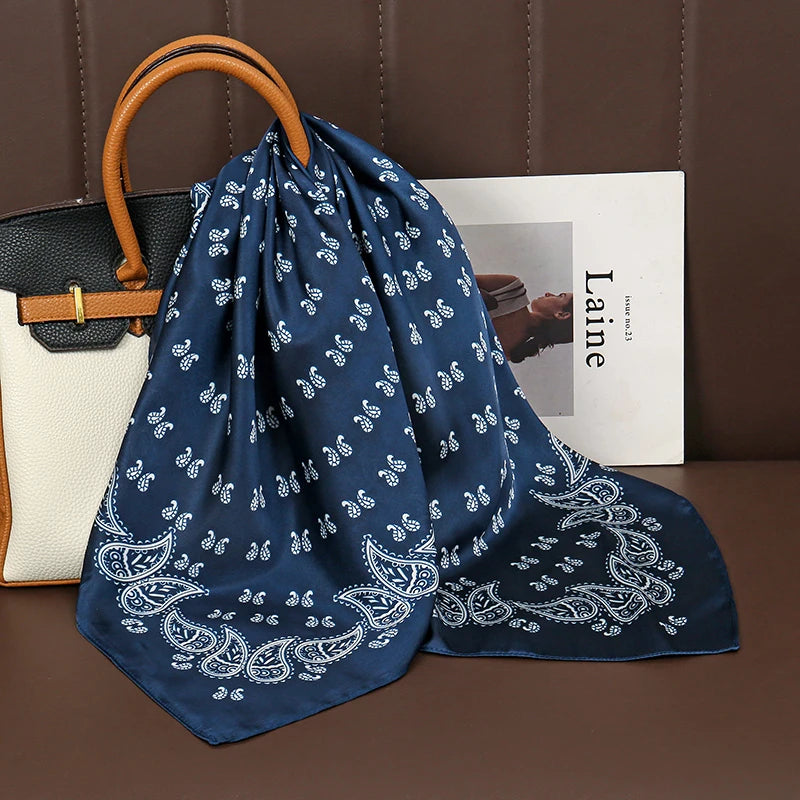 Elegant Silk Floral Hairbands and Neck Scarves - Smarsty