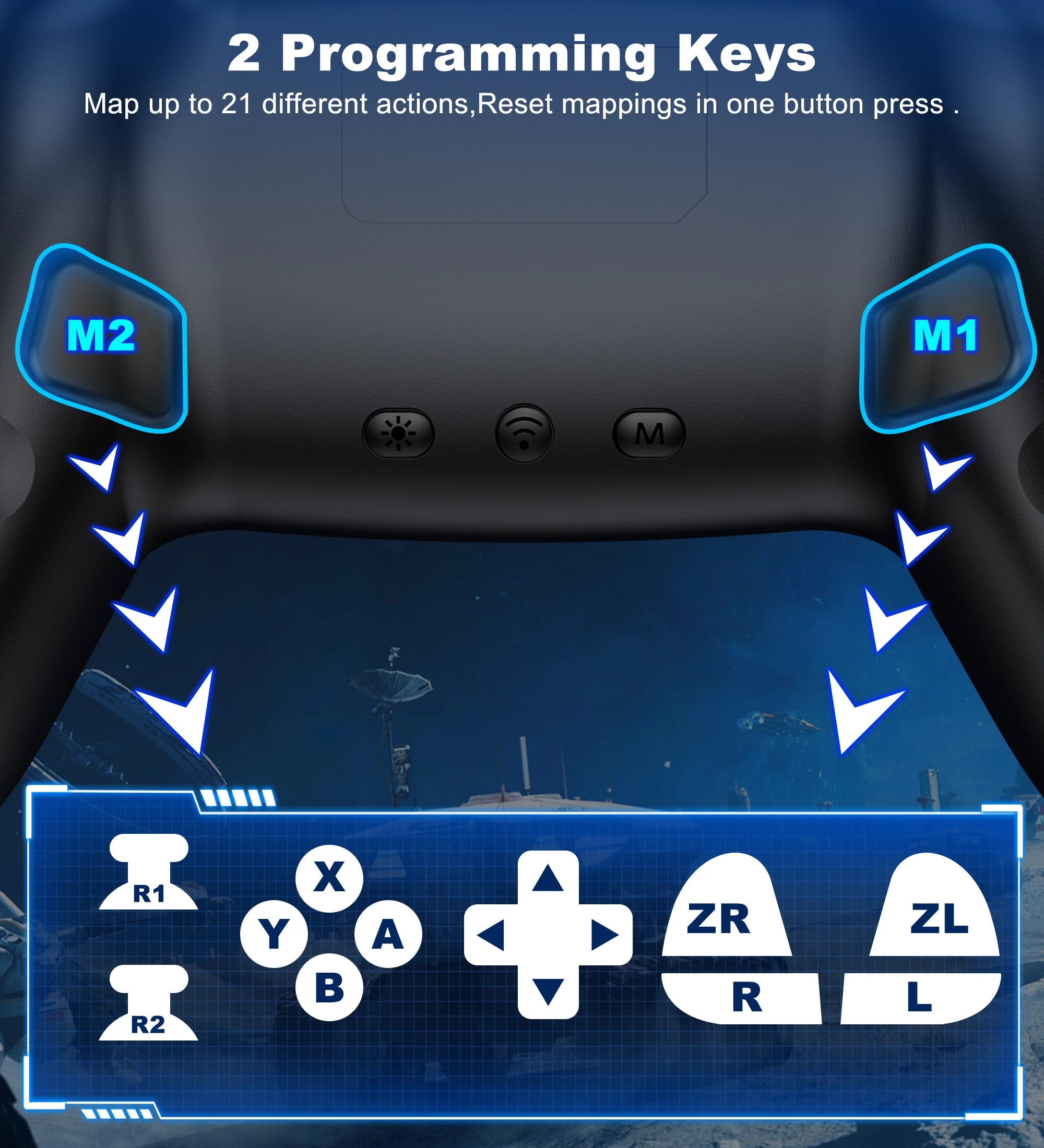 Dinofire Wireless Bluetooth RGB Controller for Nintendo Switch - Smarsty