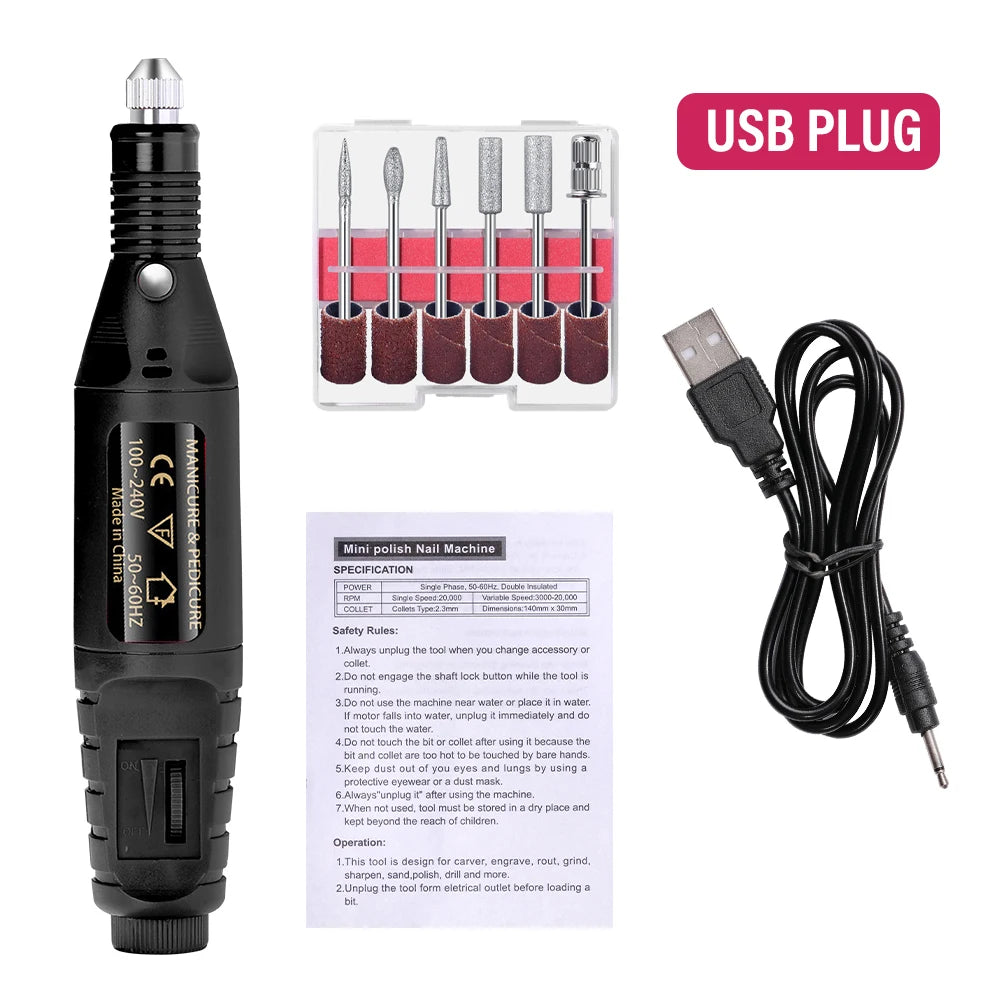 LULAA Professional Electric Nail Drill Set for Manicure - Smarsty