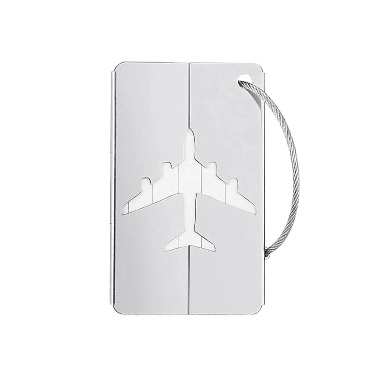 Aluminum Alloy Travel Luggage Tag Hanging Tag Suitcase Tag Plane With Name ID Cards Anti-lost Solid Color Travel Accessories - Smarsty