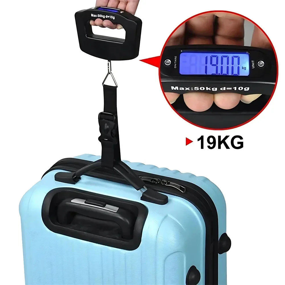 Digital Luggage Scale with Backlit Display for Travel - Smarsty