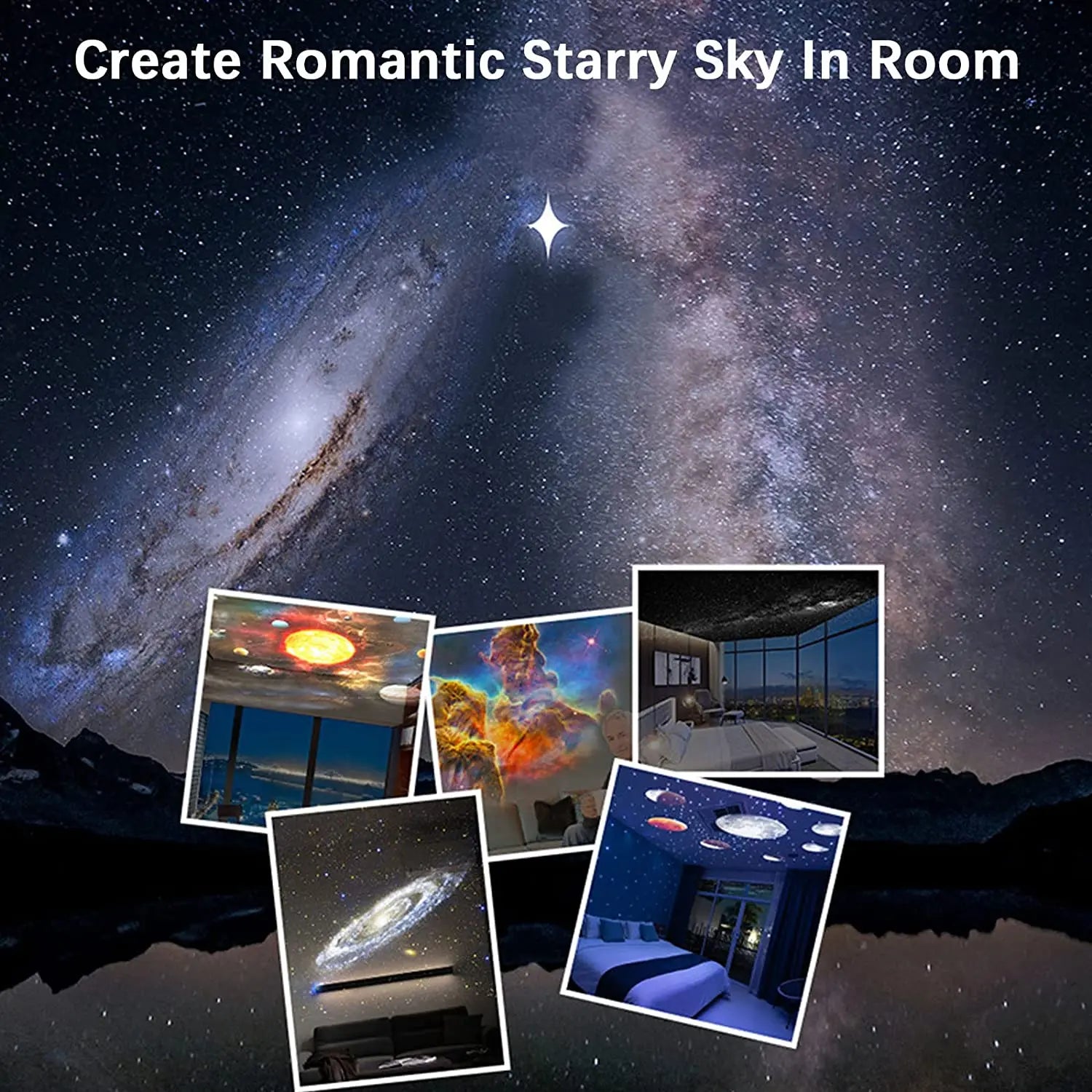 Galaxy Projector Night Light for Kids Room Decor - Smarsty