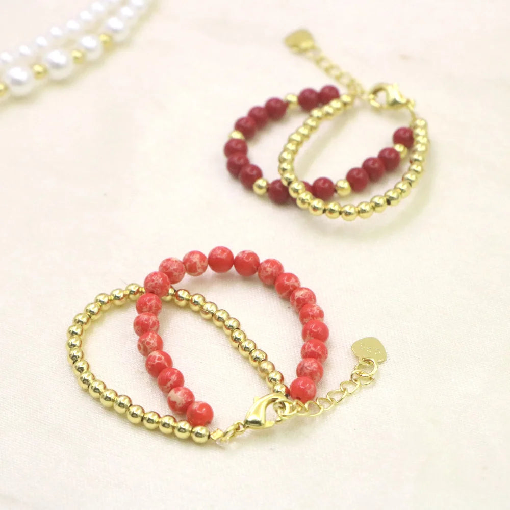 Lovely Natural Stone Bead Bracelet for Girls - Smarsty