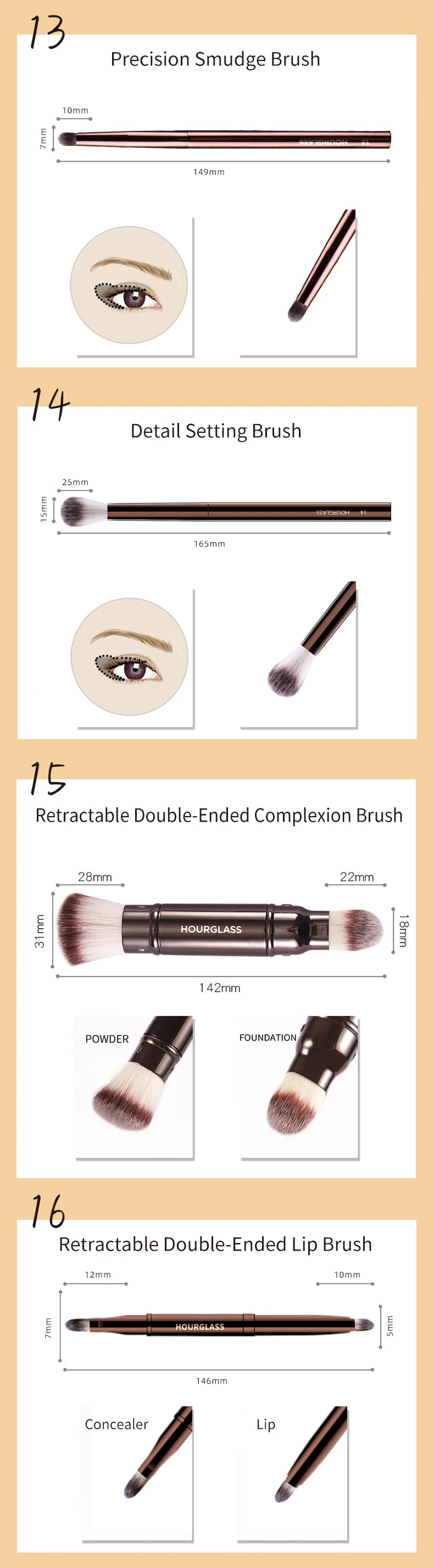 Hourglass Makeup Brushes for Flawless Foundation Application - Smarsty