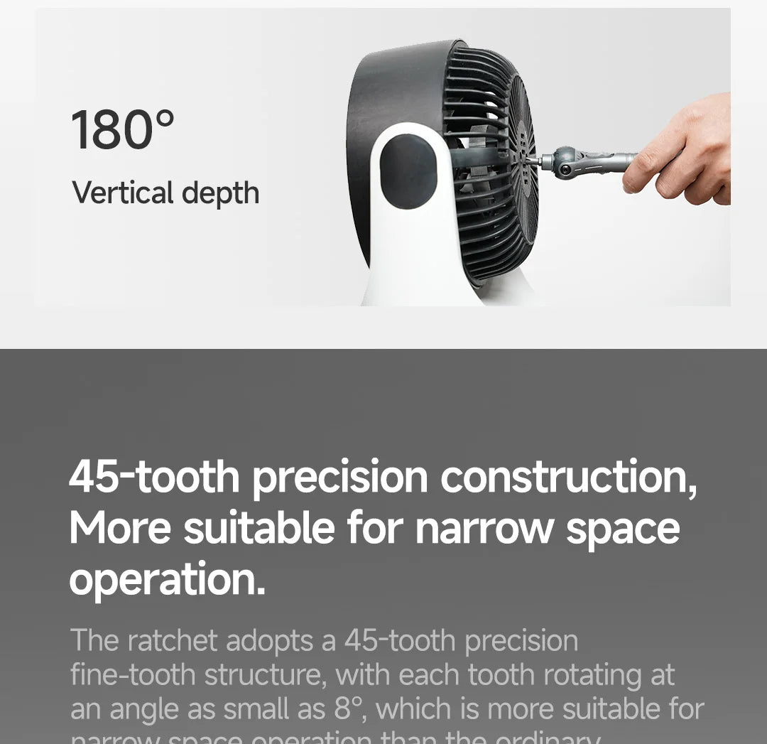 VMAN 40-in-1 Multi-Function Ratchet Screwdriver Kit with Magnetic Bits – Mini Repair Tool Set for PC, iPhone & Home Use