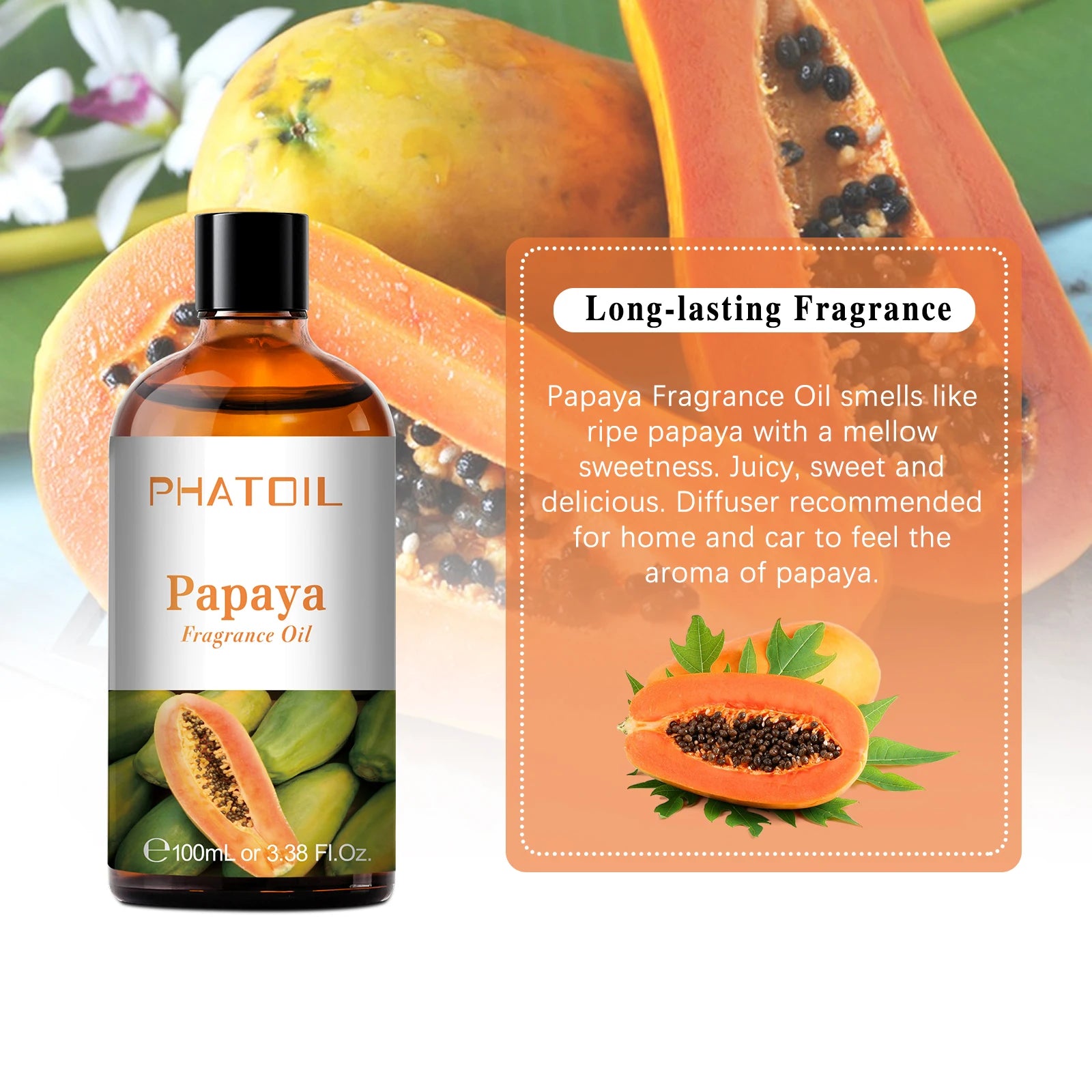 PHATOIL 100ml Aromatherapy Fragrance Oil Pure Essential Oils - Smarsty