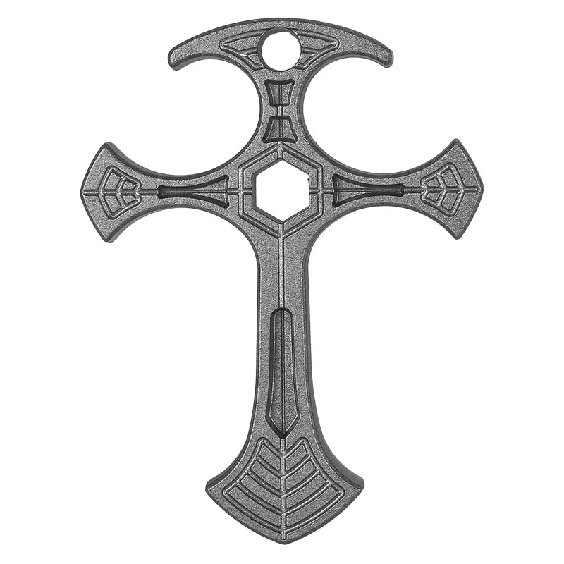 Tactical defense cross pendant, self-defense cool equipment, fashionable and exquisite, unique gift for friends.