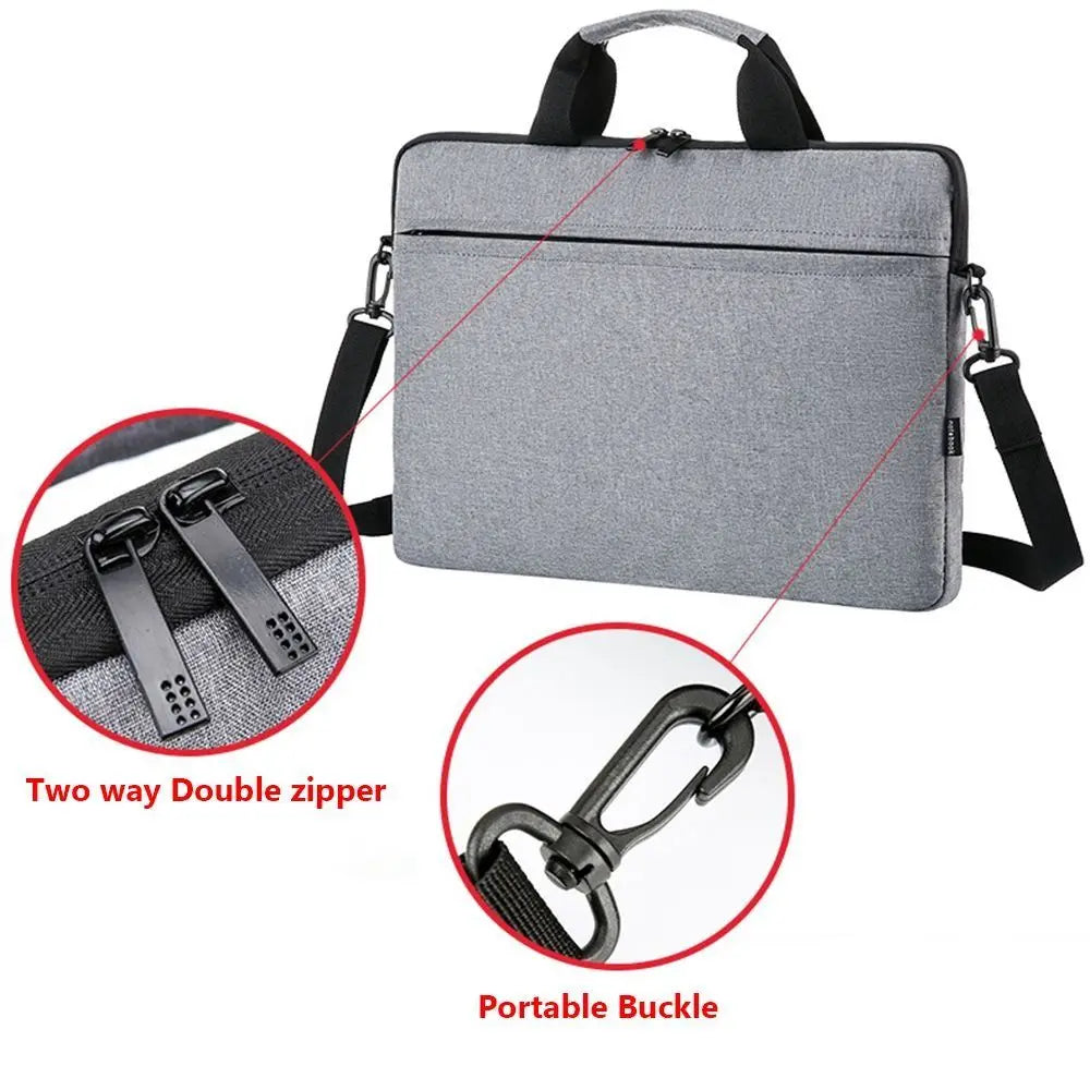 Ultra Thin Laptop Sleeve 13.3 To 15.6 Inch Velvet Lining - Smarsty
