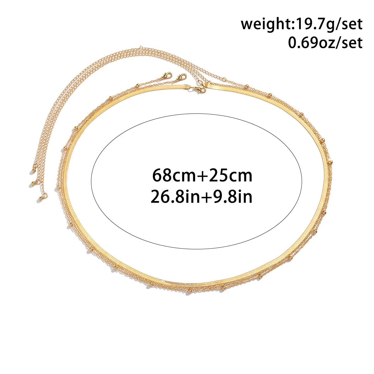 Minimalist Double Layer Metal Belly Chain for Summer - Smarsty