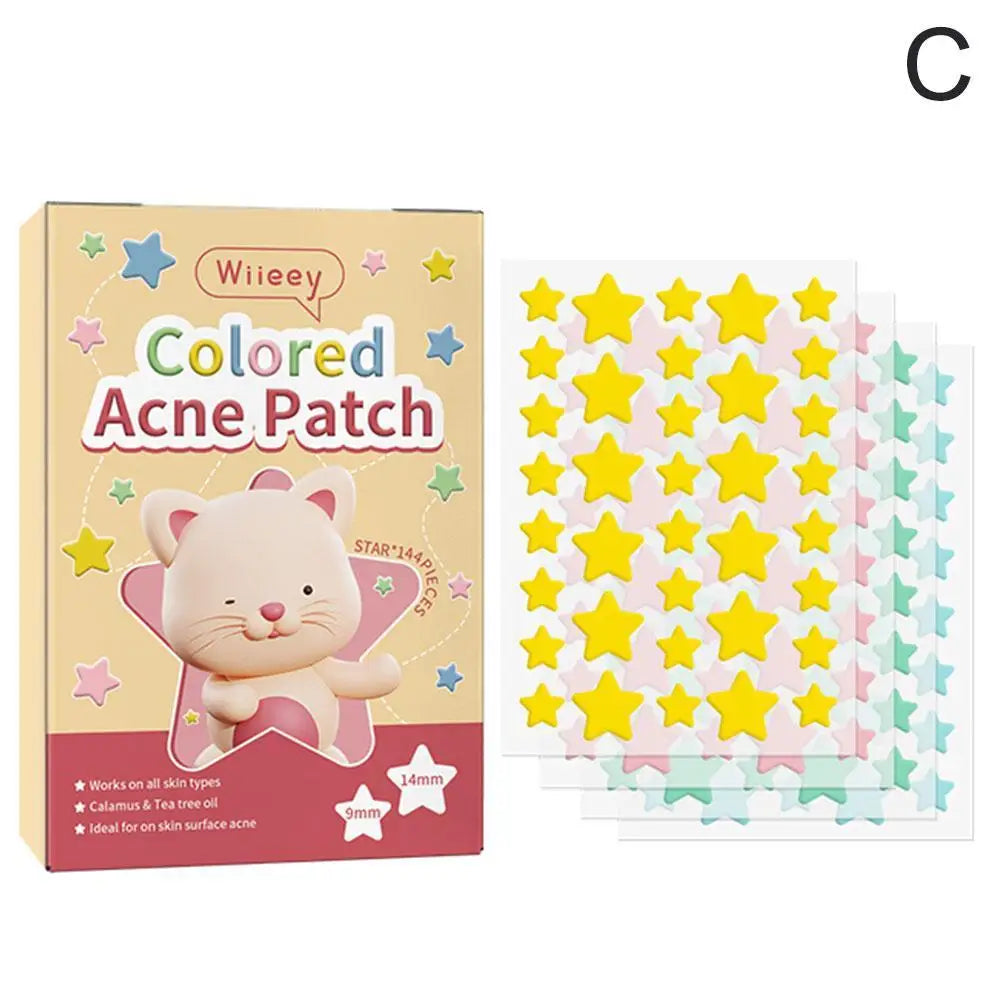 144PCS Colorful Acne Patches for Clear Skin - Smarsty
