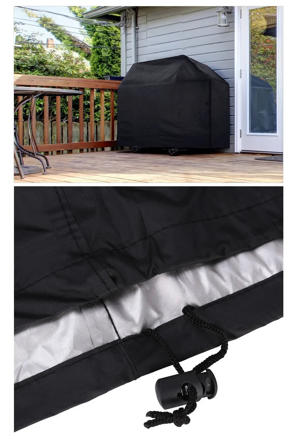 Heavy Duty Waterproof BBQ Grill Cover for Outdoor Protection - Smarsty