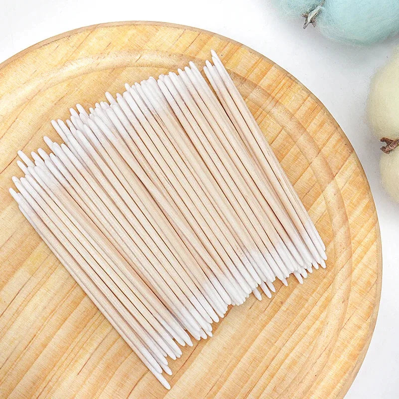 Disposable Wood Cotton Swabs for Eyelash Extensions - Smarsty